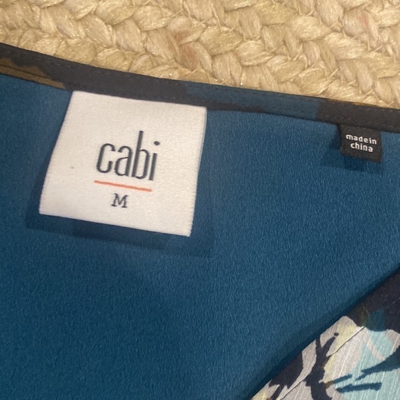 CAbi 3460 Pirouette Floating Flowers Dress Medium blue - Picture 3 of 4